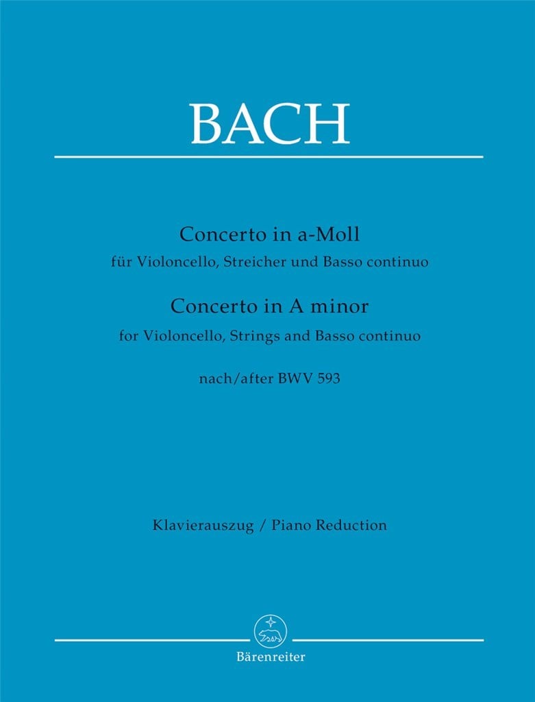 Concerto For Violoncello String And BC A Minor